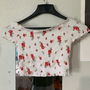Pacsun off the shoulder crop top